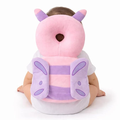 Baby Head Protector Cushion, Soft Plush Safety Backpack, Adjustable Straps, Anti-Fall Pillow, Butterfly Style, for Infants 6-24 Months (Butterfly)