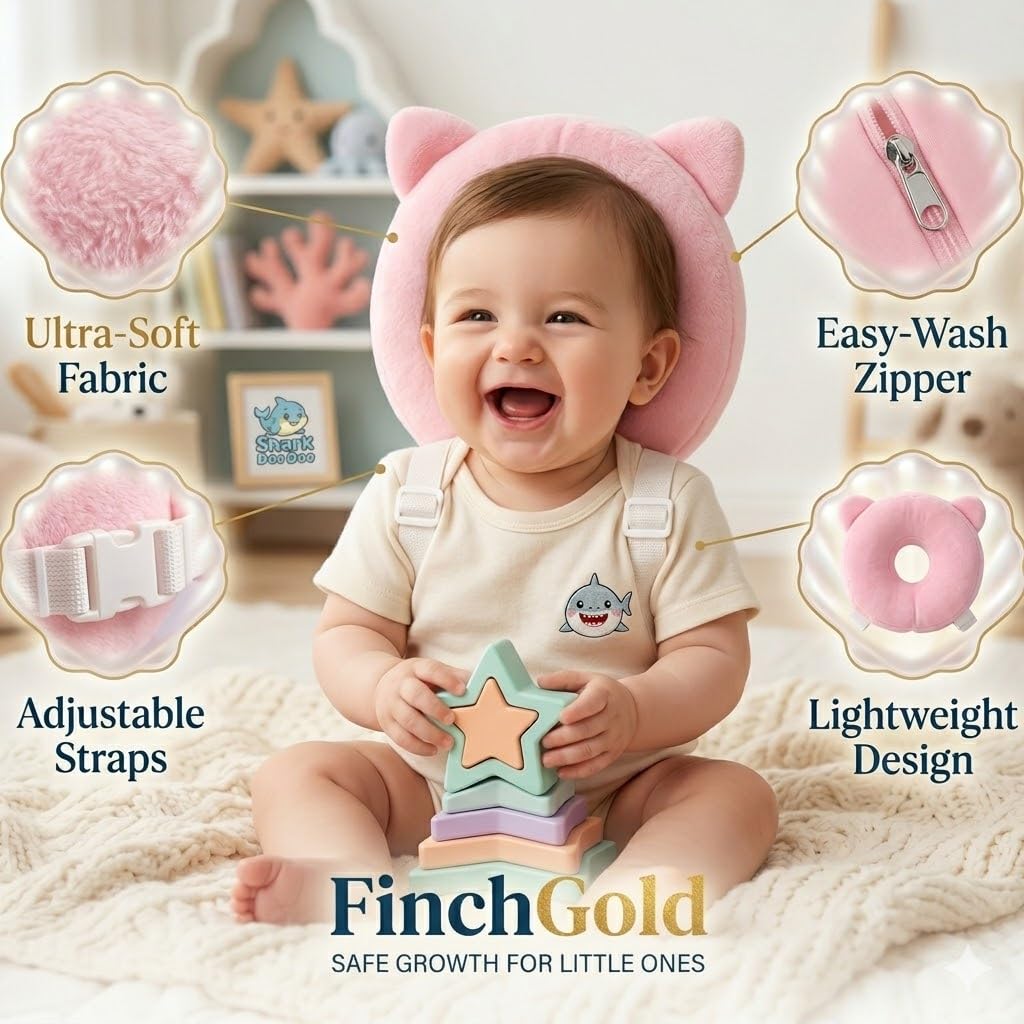 Baby Head Protector Cushion, Soft Plush Safety Backpack, Adjustable Straps, Anti-Fall Pillow, Butterfly Style, for Infants 6-24 Months (Butterfly)
