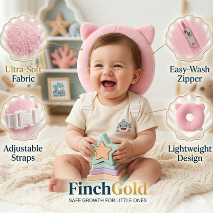 Baby Head Protector Cushion, Soft Plush Safety Backpack, Adjustable Straps, Anti-Fall Pillow, Butterfly Style, for Infants 6-24 Months (Butterfly)
